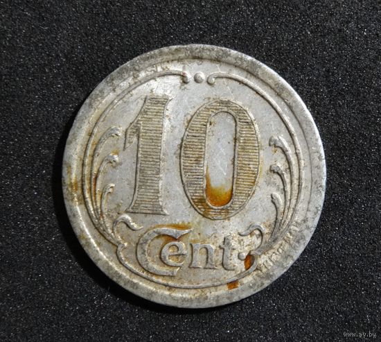 Франция 10 сантимов 1921 г. Торговая палата