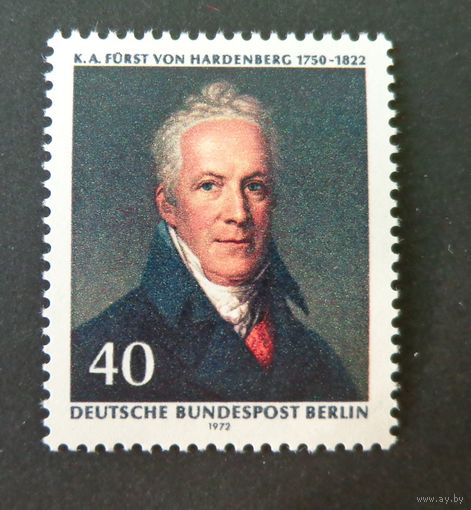 Западный Берлин 1972 Mi440 MNH