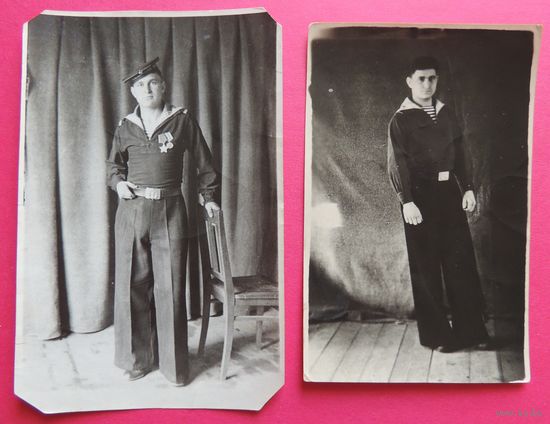 Фото "Матросы", 1940-е гг., 2 шт.