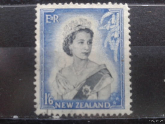 Новая Зеландия,1954. Стандарт. Королева Елизавета II, 1`6 ShР