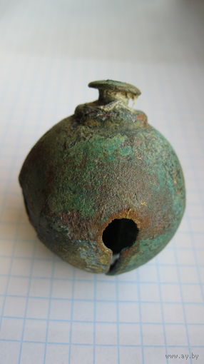 Бубенчик. Бронза. Литье.