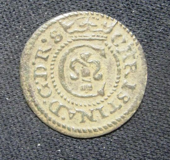 Солид Кристины Августа 1644 г. Рига в сохране