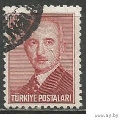 Турция. Мустафа И.Инёню. Второй Президент. 1948г. Mi#1202.