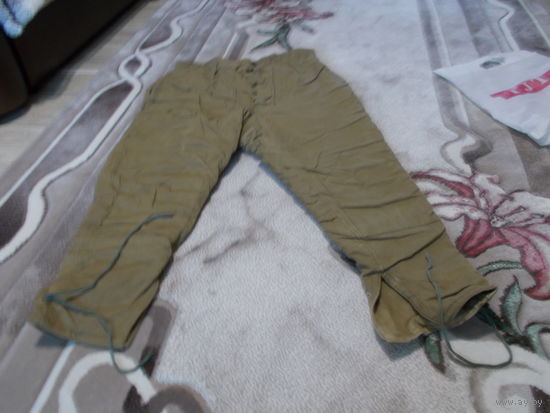Штаны для зимней рыбалки /СССР-ватники
