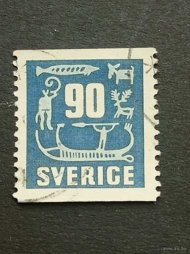 Швеция 1954. Наскальные рисунки
