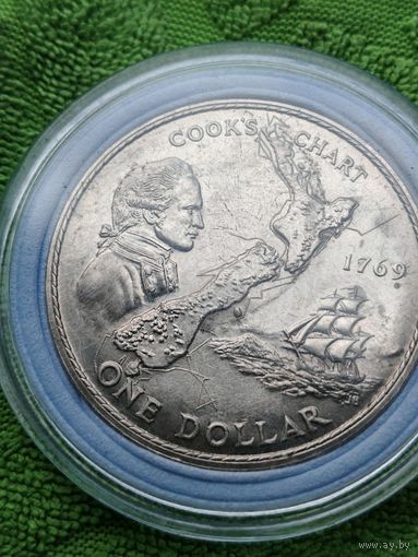 Монета 1 $ Новая Зеландия1969 год