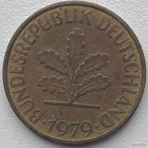 Германия 10 пфеннигов 1979 г. F