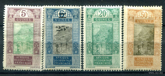 Французская Гвинея - 1922-1924г. - ландшафты - 4 марки - MH. #4-W1-115-A-1