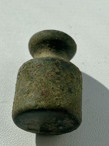 Гирька старинная латунь (клеймо)