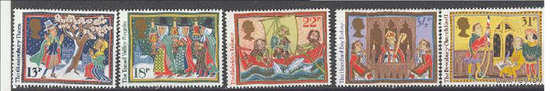 Великобритания 1986 Рождество. 1247-51** Серия