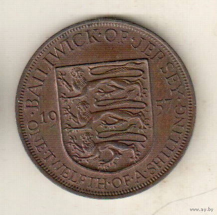 Джерси 1/12 шиллинг 1957