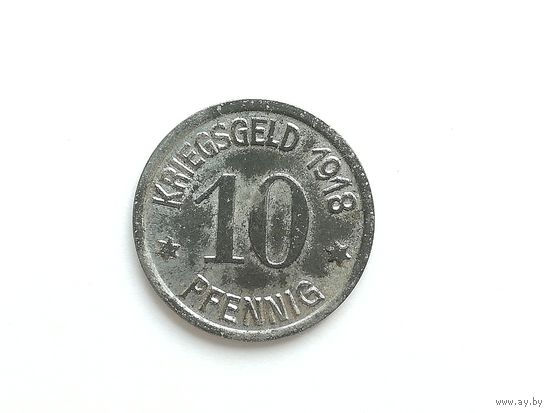 Нотгельд - 10 пфеннигов 1918 года. Нотгельды 1-1-7