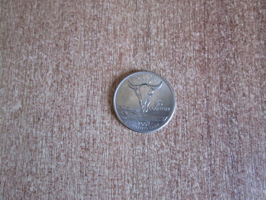 Квотер.25 центов США.Монтана 2007 года Р.