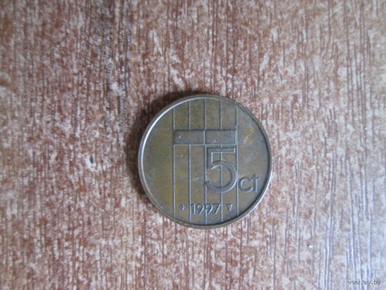 5 центов 1997 года.Нидерланды.