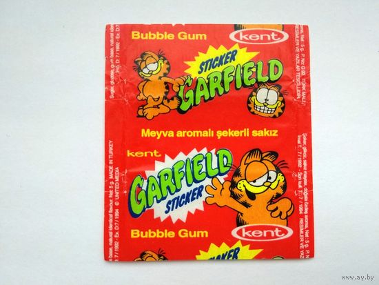 Обертка от жвачки "Garfield"