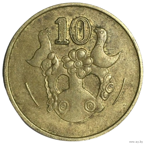 Кипр 10 центов, 1985