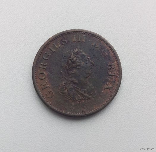 ИРЛАНДИЯ  полпенни 1805 г.