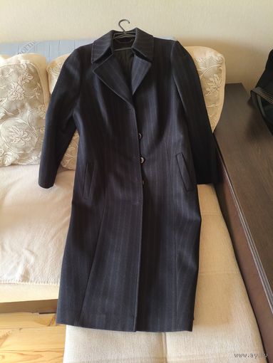 Демисезонное женское пальто 80% кашемир (шерсть), с поясом