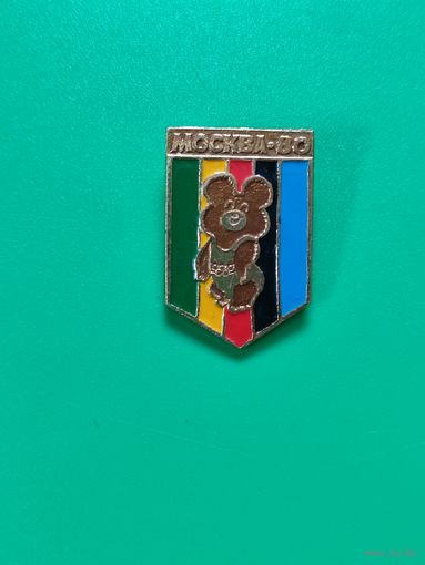 Значок олимпийский мишка
