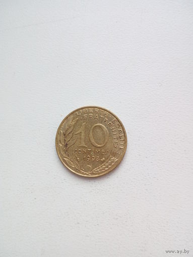 10 сантимов 1998г. Франция