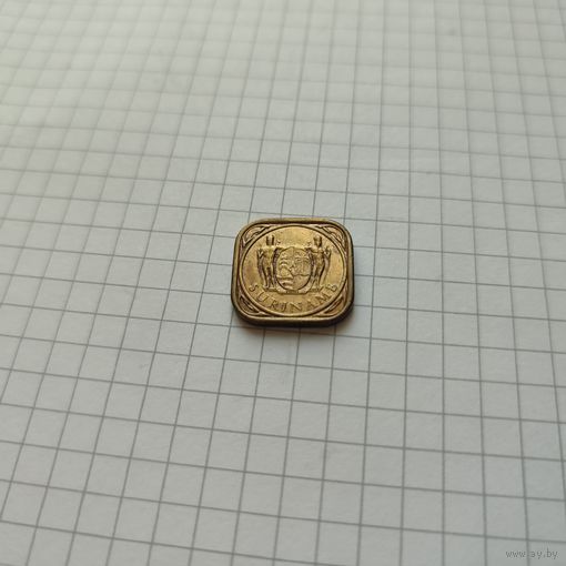 5 центов Суринама 1972 года.