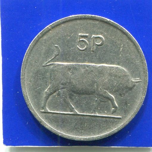 Ирландия 5 пенсов 1982 , большие