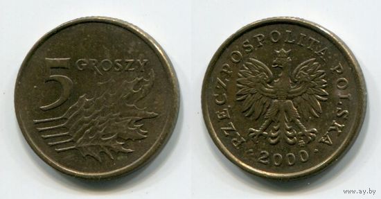 Польша. 5 грошей (2000)