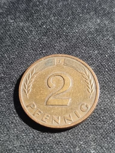 Германия 2 пфеннига 1967 J