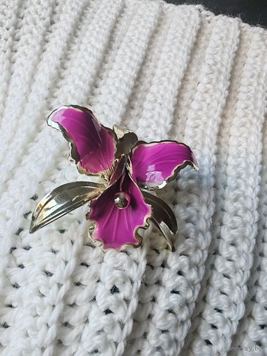 Брошь орхидея сша