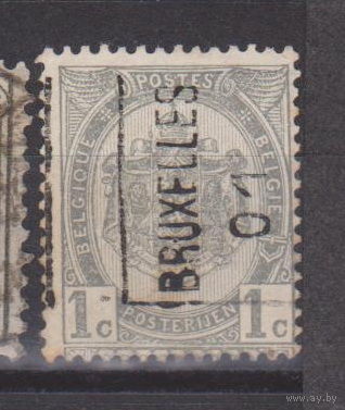 Герб Бельгия 1907 год лот 6 С с предварительным гашением