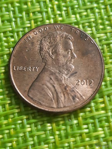 Сша 1 цент 2012 г щит Линкольн