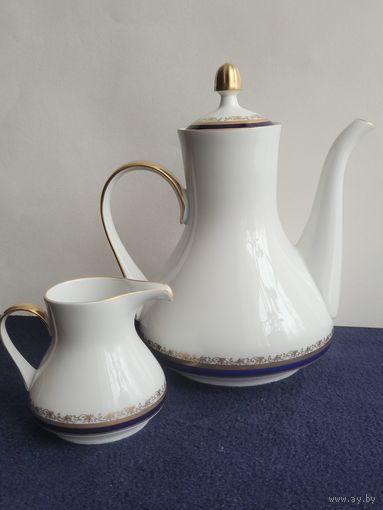 Кофейник со сливочником Weimar ГДР.