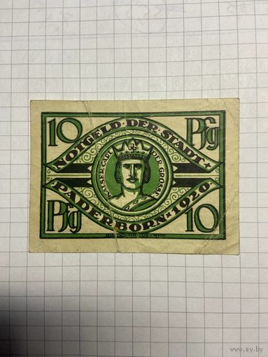 Нотгельд 10 пфеннигов 1921 год. -2112