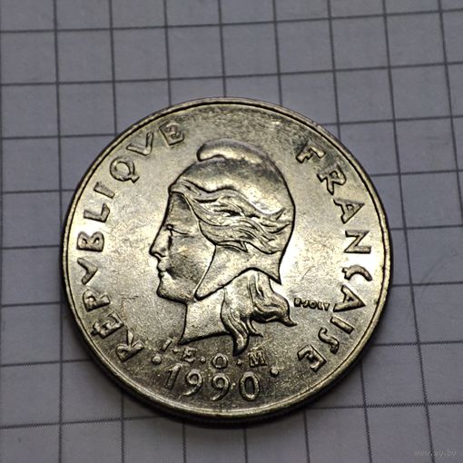 20 франков 2005 года Франция . Новая Полинезия. R.