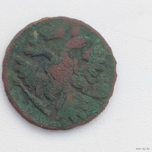 Монета медная, Денга РИ 1738г.в патине сохран, нечастая, на чистку с 3,55byn