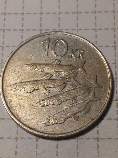 10 крон Исландия 1987 год