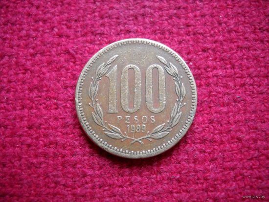 Чили 100 песо 1989 г.