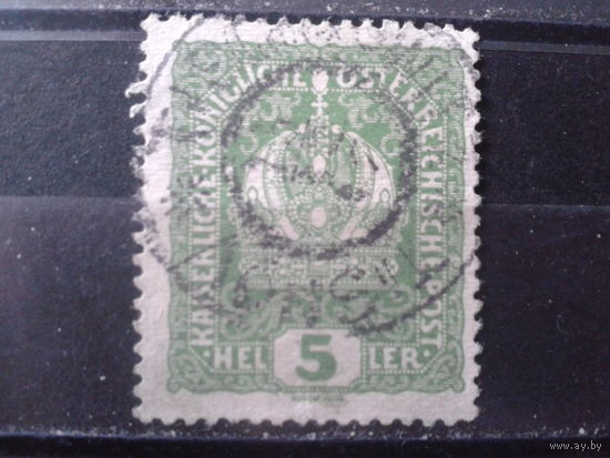 Австро-Венгрия 1916 Стандарт, герб 5 геллеров