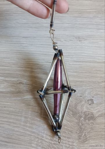 Елочные игрушки, стекло, стеклярус