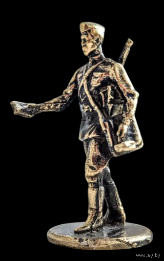 Статуэтка Военный Почтальон Бронза