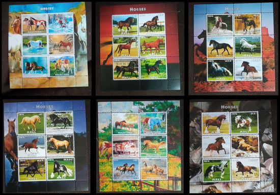 СЕРИЯ Блоков лошади фауна  MNH