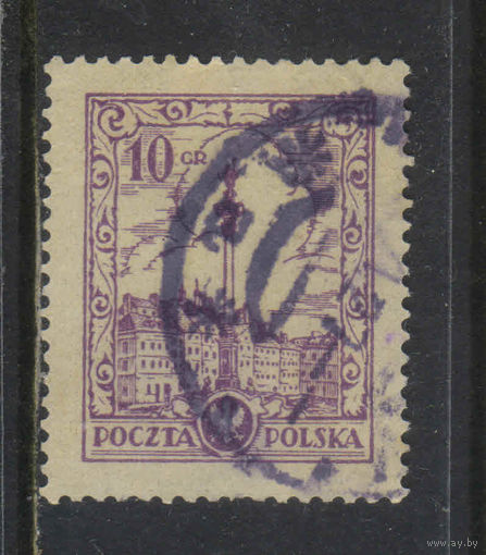 Польша Респ 1925 Колона Сигизмунда III на площади перед Королевским дворцом Варшава Стандарт #237I