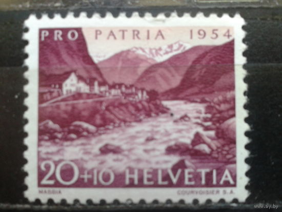 Швейцария, 1954, пейзаж**