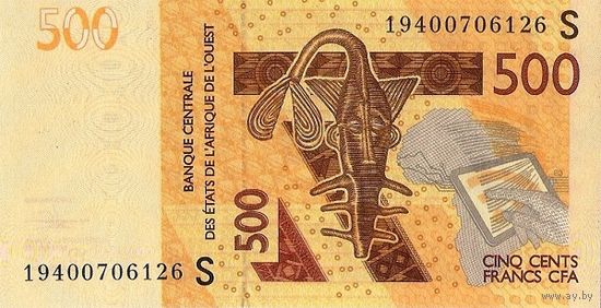 Гвинея Биссау 500 франков образца 2019 года UNC p919s