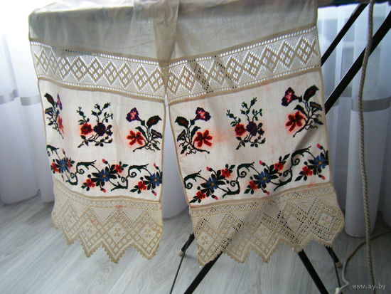Старинный Рушник. Вышивка Крестиком. Абрус. 2м.57см. х 33см.