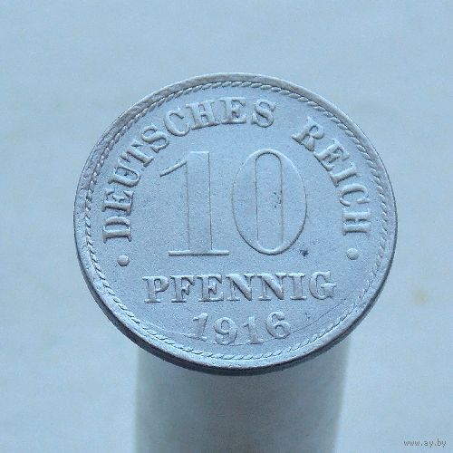Германия 10 пфеннигов 1916 A (ЖЕЛЕЗО)