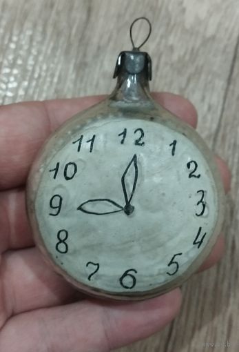 Ёлочная игрушка часы