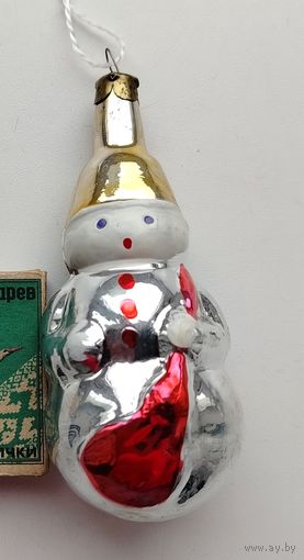 Ёлочная игрушка. Снеговик. Х-28.
