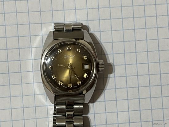 Женские швейцарские часы CAMY. Суперавтоматик. Рабочие.