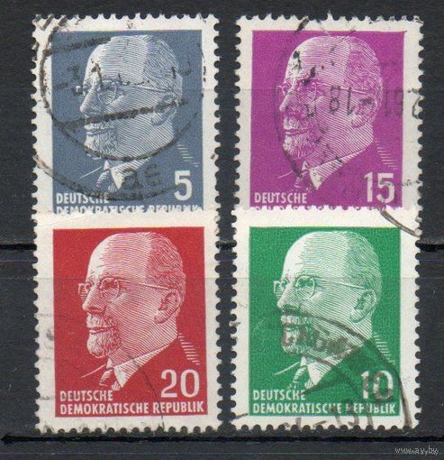 ГДР 1961. Вальтер Ульбрихт. Стандарты. Полная серия